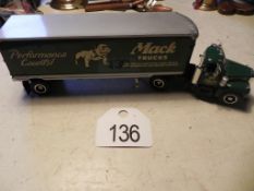 Toy Truck with Van Trailer