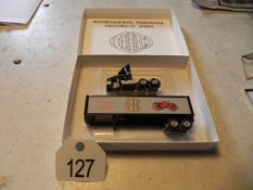 Winross Truck with Van trailer