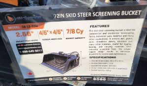Wolverine SB12-72W Screening Bucket 'NEW'