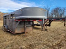 2008 Corn Pro SG167S Gooseneck Livestock Trailer 'Title in the Office'