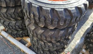 Forerunner SKS-1 Skid Steer Tires & Wheels 'Set of 4 - New'