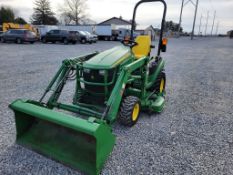 2015 John Deere 1025R Compact Loader Tractor 'Ride & Drive - Drive Train Guarantee'