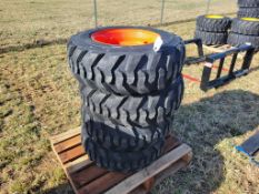 Forerunner SKS1 Skid Steer Tires on wheel 'Set of 4 - New'