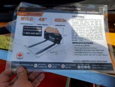 Wolverine PFA11-3300G Hydraulic Adjust Pallet Forks 'NEW'