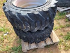 Telehandler Tires on Wheels 'Pair of 2'