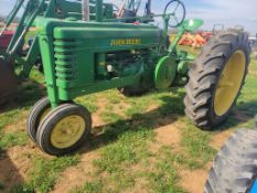 John Deere B Tractor 'Runs & Operates - NO Guarantee'