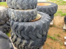 Tractor Tires On Wheels 'Set of 4'
