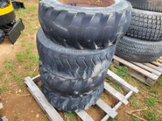 Skid Steer Tires On Wheels 'Set of 4'