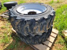 Telehandler Tires on Wheels 'Pair of 2'