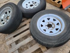 Trailer Tires on Wheel