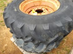 Tractor Tires On Wheels 'Pair of 2'