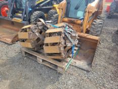 Skid Steer Over The Tire Tracks 'Pair of 2'