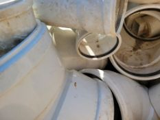 Crate Lot Plastic Pipe Fittings