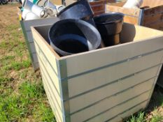 Crate Lot Plastic Pipe Fittings