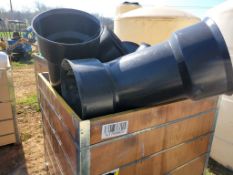 Crate Lot Plastic Pipe Fittings