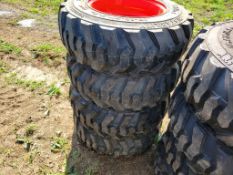 Forerunner SKS1 Skid Steer Tires on Wheels 'Set of 4 - New'