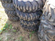 Forerunner SKS1 Skid Steer Tires on Wheels 'Set of 4 - New'
