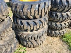 Forerunner SKS1 Skid Steer Tires 'Set of 4 - New'