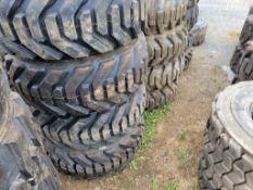 Forerunner SKS8 Skid Steer Tires on Wheels 'Set of 4 - New'