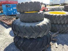John Deere Tractor Tires on Wheels 'Set of 4 - Used'