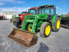 2002 John Deere 6420 Cab Loader Tractor 'Ride & Drive - Drive Train Guarantee'