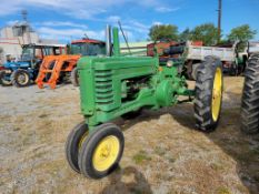John Deere B Antique Tractor 'Runs & Operates - NO Guarantee'