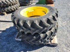John Deere Tractor Tires on Wheels 'Pair of 2 - Used'