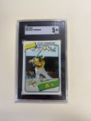 1980 Topps #482 Rickey Henderson Rated 5