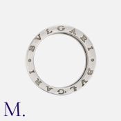 BULGARI. A B.Zero1 Ring in 18K white gold with the articulated layers inspired by the Colosseum in