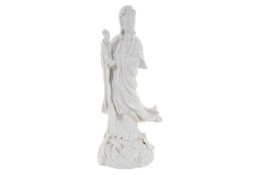 CHINESE BLANC DE CHINE FIGURE, LATE 20TH CENTURY