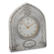 BEDSIDE TIMEPIECE BY HOOPING, MAKER DEAKIN & FRANCIS LTD BIRMINGHAM 1979