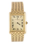 BAUME & MERCIER, EIGHTEEN CARAT GOLD WRIST WATCH