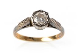 ILLUSION SET DIAMOND SOLITAIRE RING,