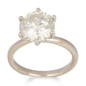 CERTIFICATED DIAMOND SOLITAIRE RING,