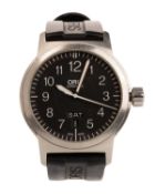 ORIS, STAINLESS STEEL AUTOMATIC WRIST WATCH