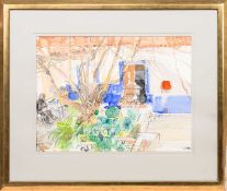 * GLEN SCOULLER RSW RGI DA (SCOTTISH b. 1950), LACEMAKER & DOVE, PALAÇOULO, PORTUGAL