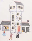 * BARBARA ROBERTSON (SCOTTISH 1946 - 2018), THE HOUSE THAT JACK BUILT