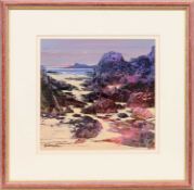 * JOHN BATHGATE (SCOTTISH b. 1949), LAST LIGHT, ARISAIG
