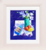 * JAMES ORR (SCOTTISH 1931 - 2019), STILL LIFE WITH WEE BOAT