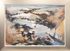 * OSCAR GOODALL RSW (SCOTTISH 1924 - 2022) ROCKS - SEA