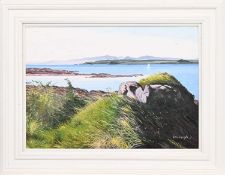 * FRANK COLCLOUGH (SCOTTISH 1941 - 2023), ARRAN FROM CUMBRAE