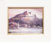 * HAZEL NAGL RSW RGI PAI (SCOTTISH b. 1953), EDINBURGH CASTLE