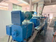 Coperion 50mm Twin Screw Compounding Line w/Pelletizer, New in 2008