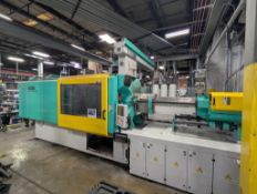 Arburg 550 Ton 2-Shot Injection Molding Press w/Arburg Robot, New in 2015