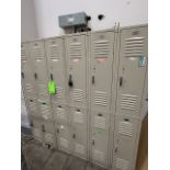 Republic Storage Systems Lot of Tan 2-Tier Employee Lockers
