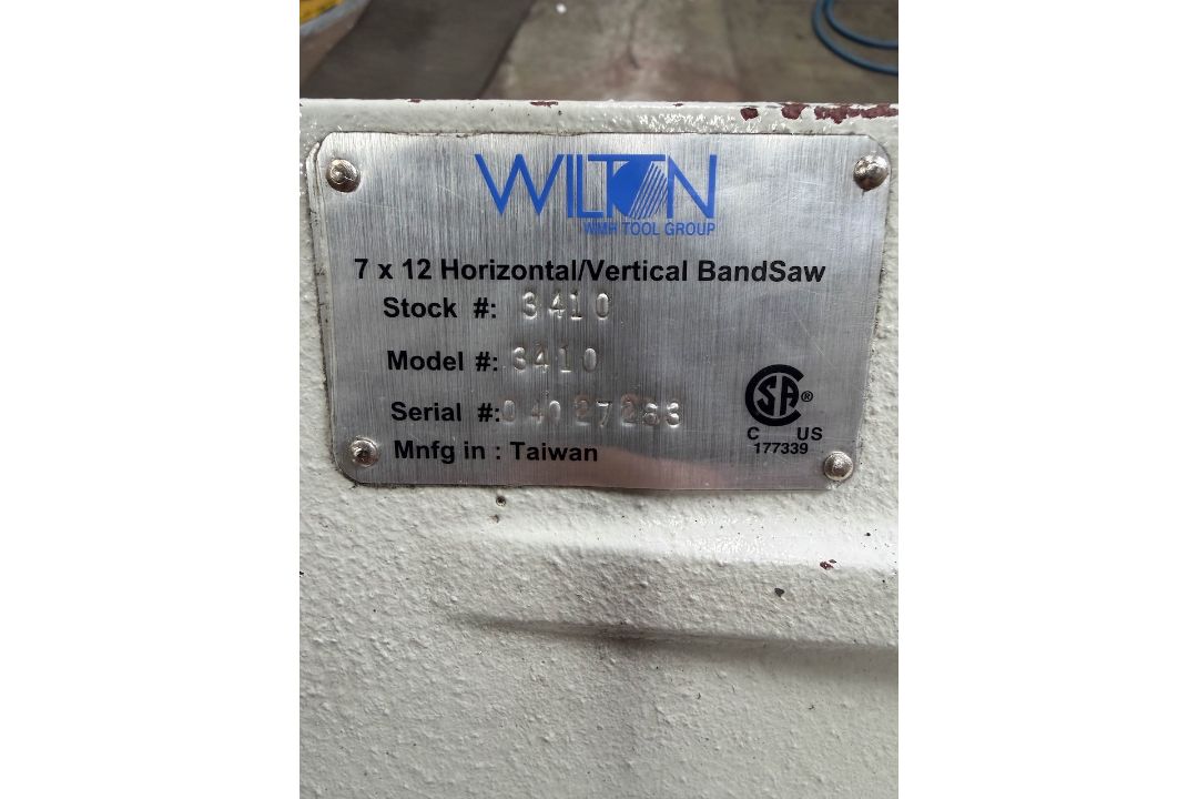 Wilton 7 in x 12 in Horizontal/Vertical Metal Cutting Bandsaw - Image 5 of 6