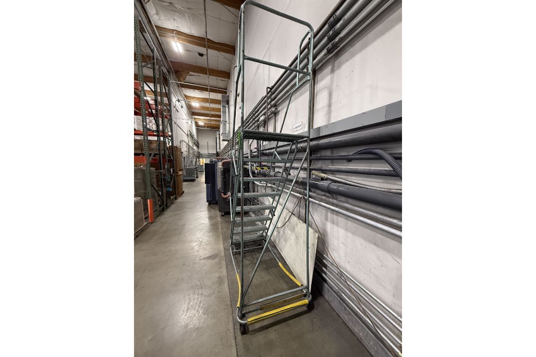 Rolling Warehouse Safety Ladder - Image 3 of 4