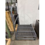 Rolling Work Platform w/Handrail