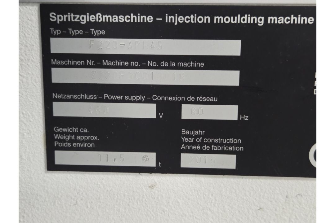2016 Milacron Ferromatik 220 Ton Injection Molding Press - Only 2,718 Hours - Image 24 of 25