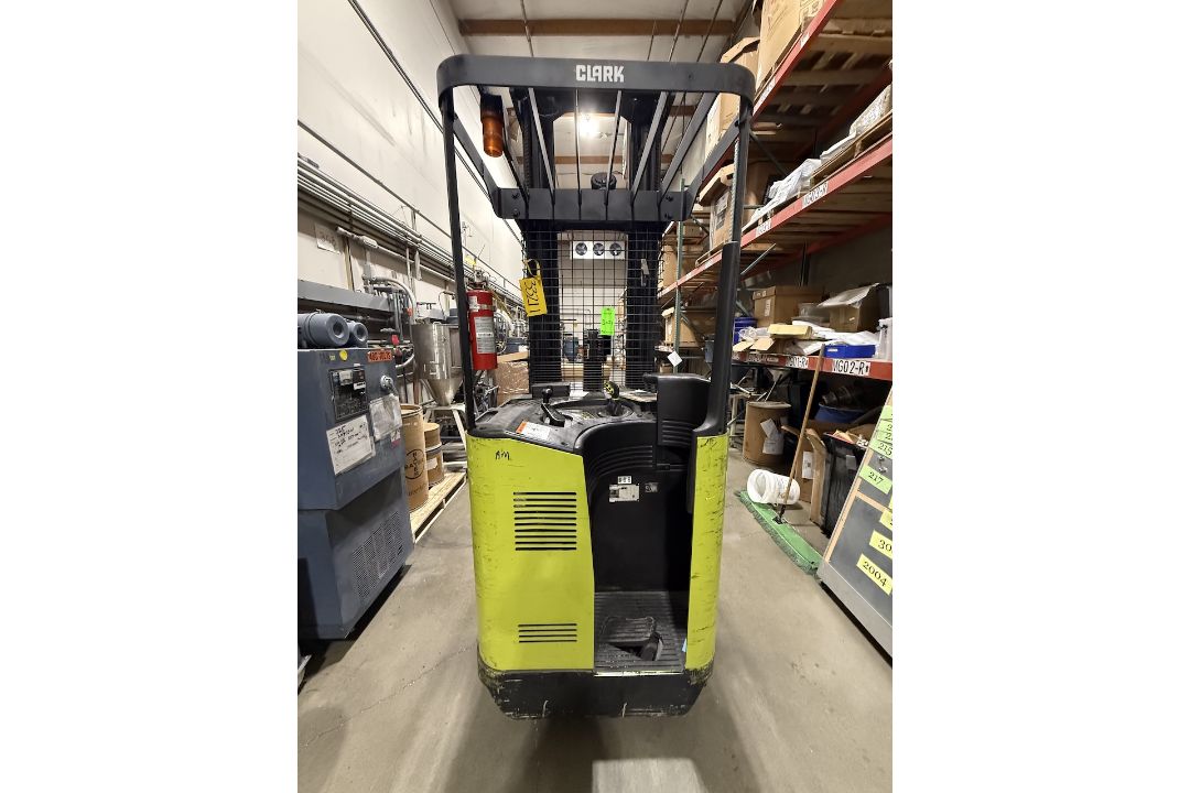 Clark 4,500 lb. Capacity Stand-Up Electric Reach Truck - Image 2 of 11
